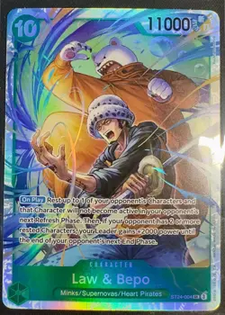 One Piece Law & Bepo ST24-004 SR Foil Starter Deck ST24 English NM - Image 1