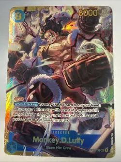 ONE PIECE CCG - Monkey D. Luffy OP11-118 SEC - Secret Rare - Near Mint - Image 1