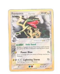 Carte Pokemon•Pokemon card Rayquaza HOLO RARE 13/113 Delta Species 2005 Vintage - Image 1