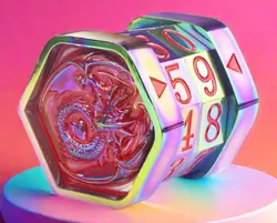 Metal MTG Life Counter Magic Cards Wheel Health Colorful_red - Image 2