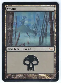 DCI Swamp 3/8 A05 (Bent Corner) Arena League 2005 - MTG Magic the Gathering Card - Image 1