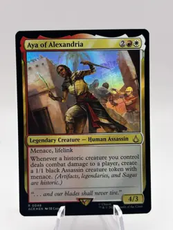 Aya of Alexandria 0048 Foil Universes Beyond: Assassin's Creed ACR MTG NM - Image 1