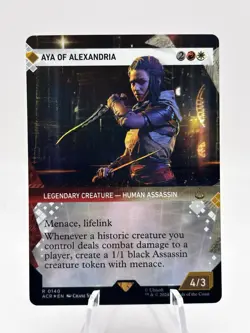 Aya of Alexandria 0140 Showcase Foil Assassin's Creed ACR MTG NM - Image 1