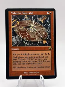 Wheel of Potential 422 Retro Frame Modern Horizons 3 MH3 MTG NM - Image 1