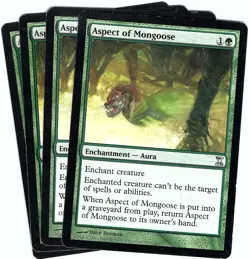 (4X) Aspect of Mongoose Time Spiral Uncommon - MTG Magic the Gathering Card - Image 1