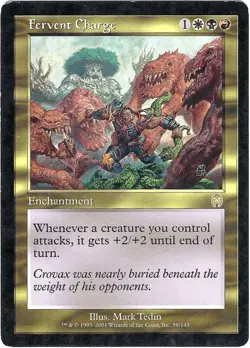 (2X) Fervent Charge Apocalypse Rare - MTG Magic the Gathering Card - Image 1
