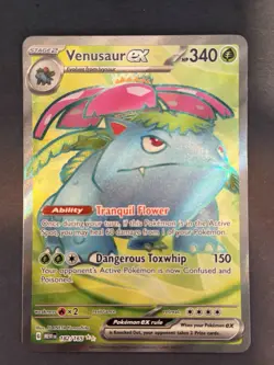 Scarlet & Violet Venusaur EX Holo TCG Card 182/165 Sv: Scarlet & Violet 151 - Image 1