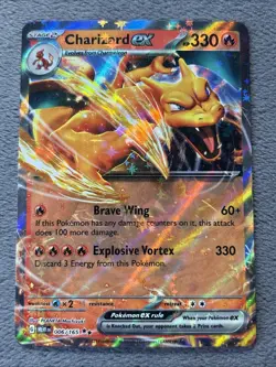 Charizard ex 006/165 Pokemon Card Double Rare Holo SV 151 NM - Image 1