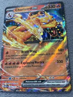 Charizard ex 006/165 Pokemon Card Double Rare Holo SV 151 NM - Image 3