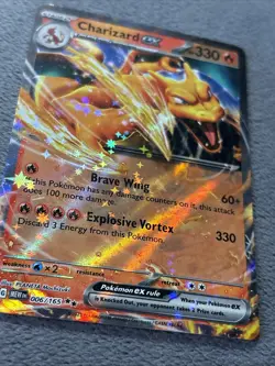 Charizard ex 006/165 Pokemon Card Double Rare Holo SV 151 NM - Image 5