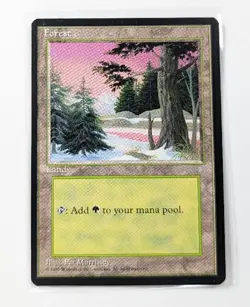 MTG WOTC Forest Ice Age 329 Regular Land VLP - Image 1