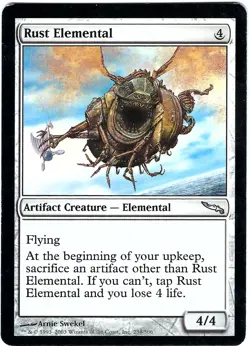 (3X) Rust Elemental Mirrodin Uncommon - MTG Magic the Gathering Card - Image 2