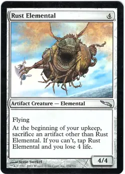(3X) Rust Elemental Mirrodin Uncommon - MTG Magic the Gathering Card - Image 3