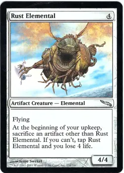(3X) Rust Elemental Mirrodin Uncommon - MTG Magic the Gathering Card - Image 4