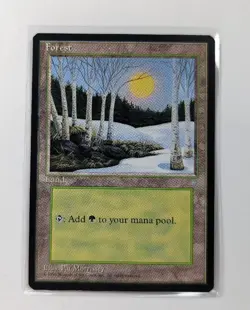 MTG WOTC Forest Ice Age 328 Regular Land VLP - Image 1