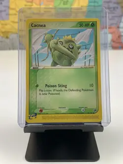 SHIPS SAME DAY Pokemon e-Reader Card NM Cacnea 58/100 Basic Grass Type 2003 CCG - Image 1