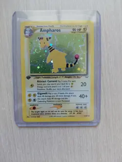 Pokemon Card - Neo Revelation 1/64 - AMPHAROS (holo-foil) **1st Edition** - NM - Image 2