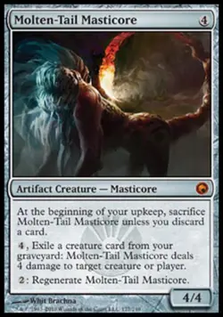 Molten-Tail Masticore -Foil Light Play MTG Scars of Mirrodin - Image 1