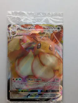 Eevee VMAX SWSH087 Shining Fates ETB Black Star Promo Pokemon Card Sealed - Nm - Image 1