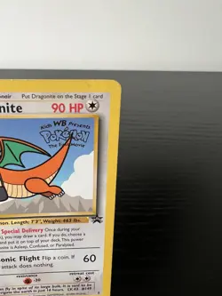 Dragonite #5 Movie Black Star Promo WB Stamp WoTC Rare Pokemon TCG Card LP - Image 2