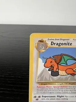 Dragonite #5 Movie Black Star Promo WB Stamp WoTC Rare Pokemon TCG Card LP - Image 3