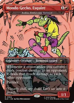 NM MTG REGULAR MONDO GECKO ESQUIRE KEDISS EMBERCLAW FAMILIAR SECRET LAIR - Image 1