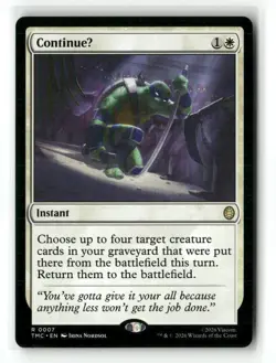 ContinueU 7 Rare Commander: Teenage Mutant Ninja Turtles Magic: The Gathering NM - Image 1