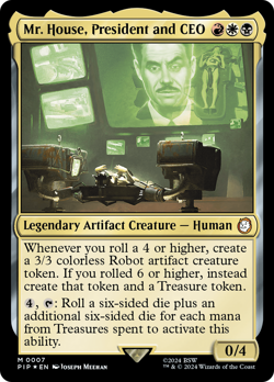 Mr. House, President and CEO [Fallout] Magic MTG - Image 1
