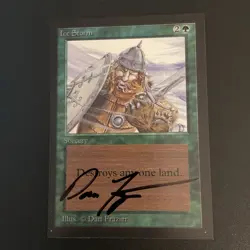 Ice Storm x (1) MTG - Collectors' Edition (CE) NM Signed 🔥 - Image 1