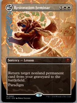 Restoration Seminar (Borderless) M Secrets of Strixhaven 290 NM - Image 1