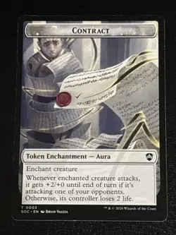 MTG Commander: Secrets of Strixhaven Contract/Copy Double-Sided Token 0003/0001 - Image 1