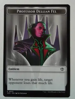 Professor Delian Fel - Pest Emblem - Secrets of Strixhaven - MtG - NM - Image 1