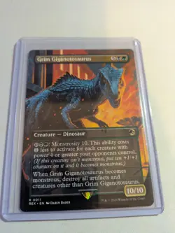 MTG Grim Giganotosaurus (Borderless) Universes Beyond: Jurassic World Regular 11 - Image 1