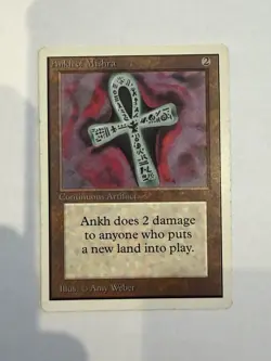Mtg Unlimited Ankh Of Mishra LP - Image 1