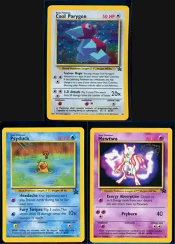 Pokemon WOTC PROMO - #3 Mewtwo #15 Cool Porygon #20 Psyduck - ENG - LP/NM - Image 1