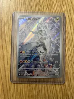 Pokemon N's Reshiram 167/159 Illustration Rare Sv09 Journey Holo 130 HP 170 ATK - Image 1