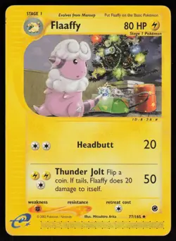 E-Reader Flaaffy 077/165 Expedition Mitsuhiro Arita Pokemon TCG Card - Image 1
