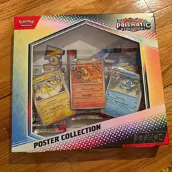 Pokemon Prismatic Evolutions Poster Collection Box Factory Sealed New - Image 1