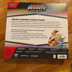 Pokemon Prismatic Evolutions Poster Collection Box Factory Sealed New - Image 2