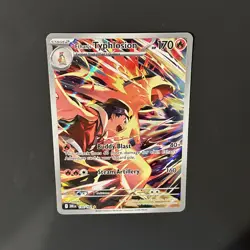 2025 Pokemon Destined Rivals Ethan's Typhlosion Illustration Rare #190/182 - Image 3
