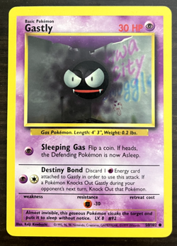 💥 Gastly Pokemon TCG 1999 Base Set Non Holo Vintage # 50/102 - Image 1