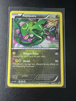 2013 Pokemon Black & White Legendary Treasures Rayquaza Holo #93/113 - Image 3