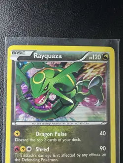 2013 Pokemon Black & White Legendary Treasures Rayquaza Holo #93/113 - Image 4