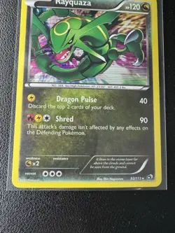 2013 Pokemon Black & White Legendary Treasures Rayquaza Holo #93/113 - Image 5