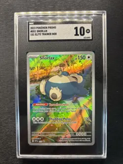 2023 POKEMON EN-SV BLACK STAR PROMO 151 ELITE TRAINER BOX SNORLAX SGC 10 GM - Image 1