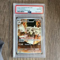 Pokemon: Mega Evolution Garganacl 147/132 Illustration Rare Holo PSA 10 - Image 1