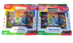 Pokemon TCG First Partner Illustration Collection Series 1 Lot of 2 Sealed - Image 1