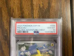 Pokemon Pikachu #088 Paldea Adventure Chest SVP Promo PSA 10 - Image 2