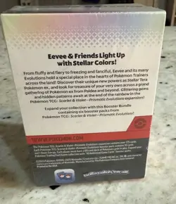 Pokemon Scarlet & Violet Prismatic Evolutions Booster Bundle Box, 6 Packs - Image 2