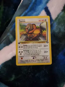 Pokemon Basic 1st Edition Tauros 60 HP 1999 47/64 - Image 2